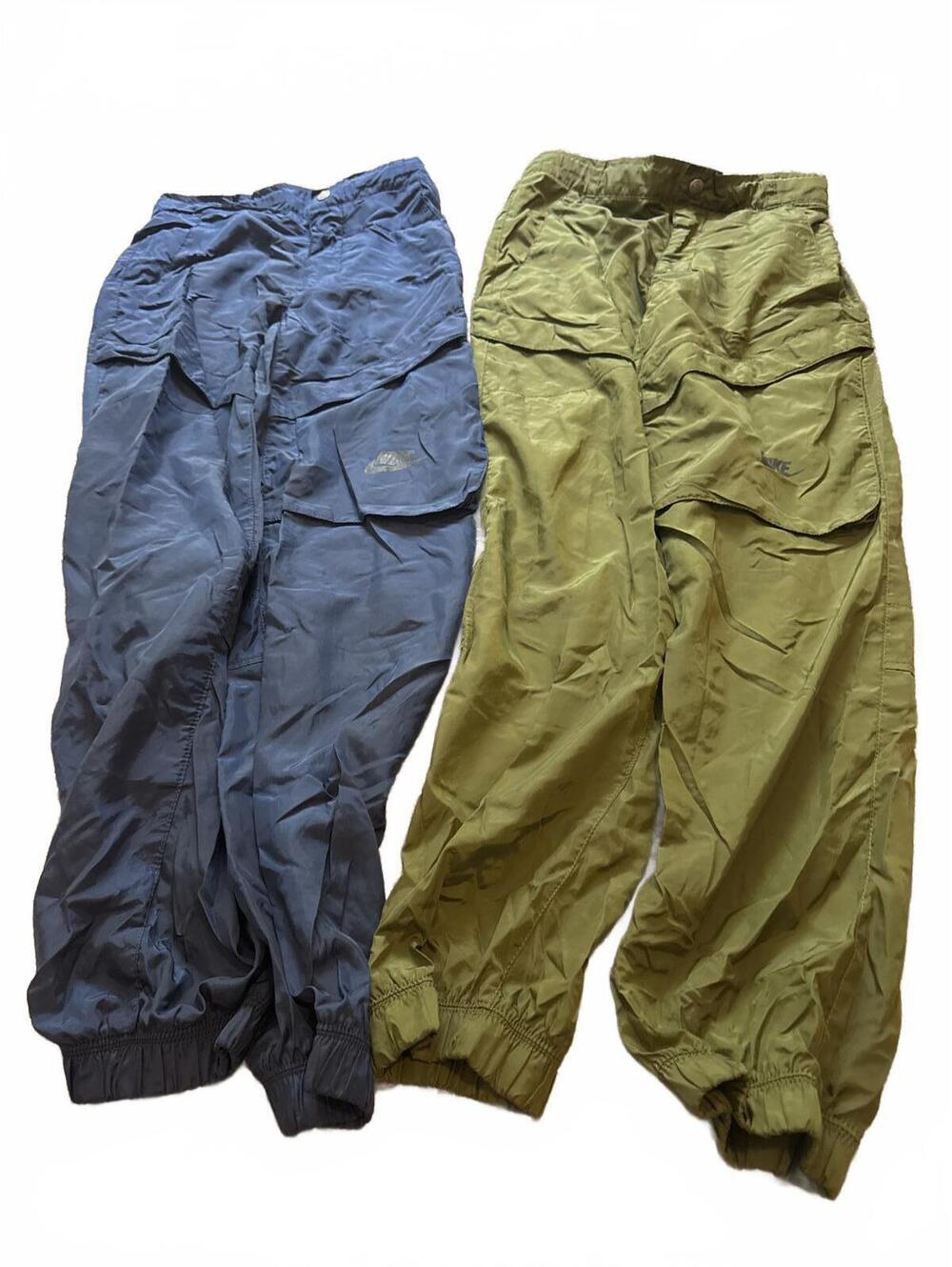 Nike Boys Large Lot of 2 - Blue Green Cargo Track Pants